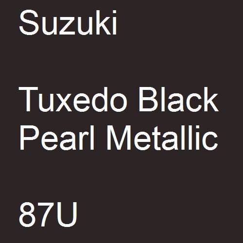 Suzuki, Tuxedo Black Pearl Metallic, 87U.